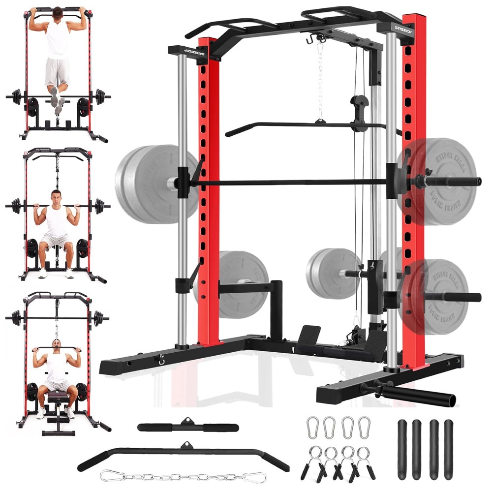 Lat Pulldown Bar - All-in-One Smith Machine Power Rack with