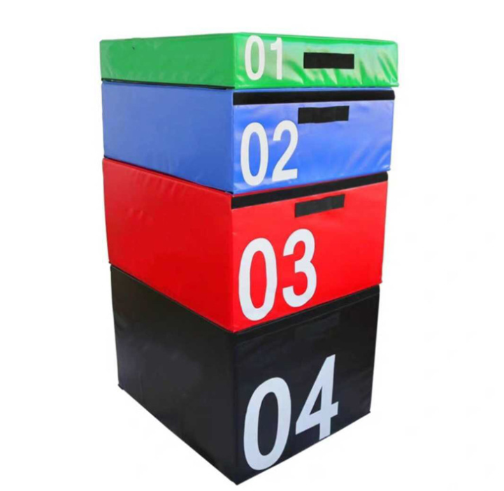 Plyo Jump Box - Gym Used PU Leather Jump Box