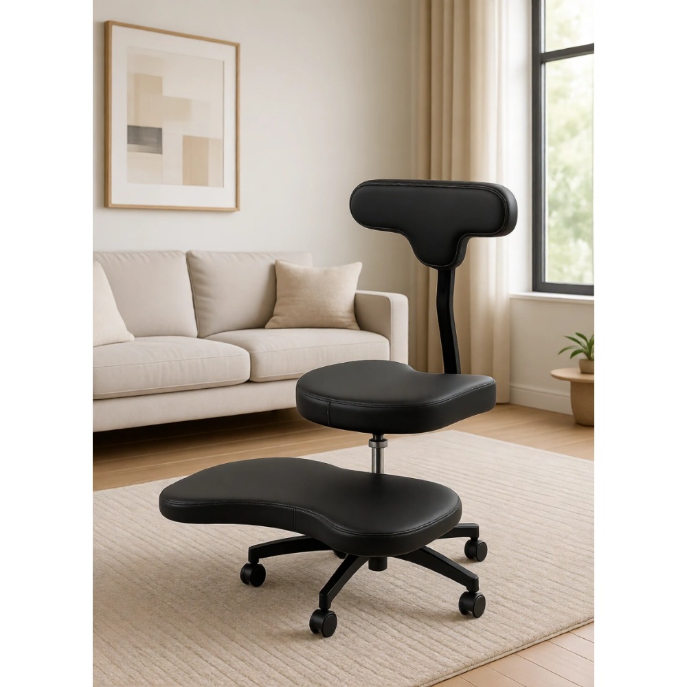Yoga & Fitness With Denise - Cross Legged Office Chair with Back