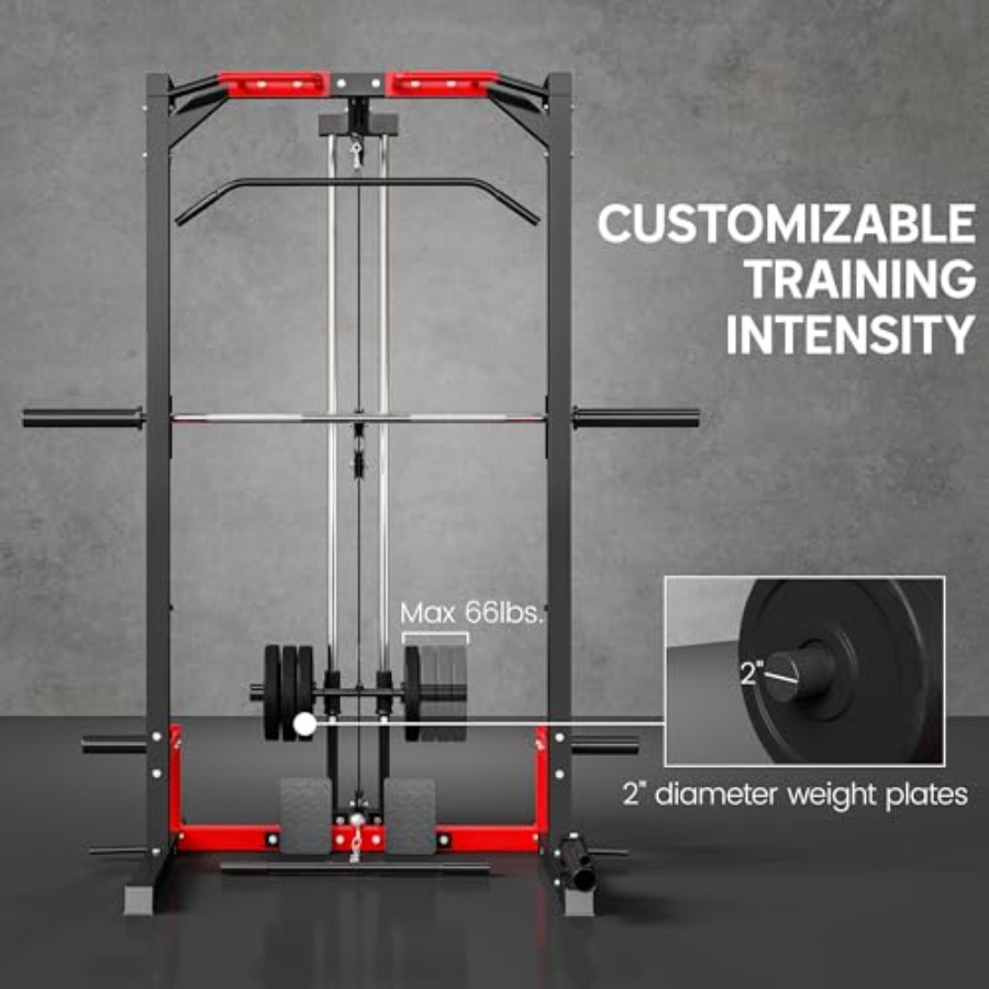 Power Cage Smith Machine Multi - Lat Pulldown Bar recension och pris