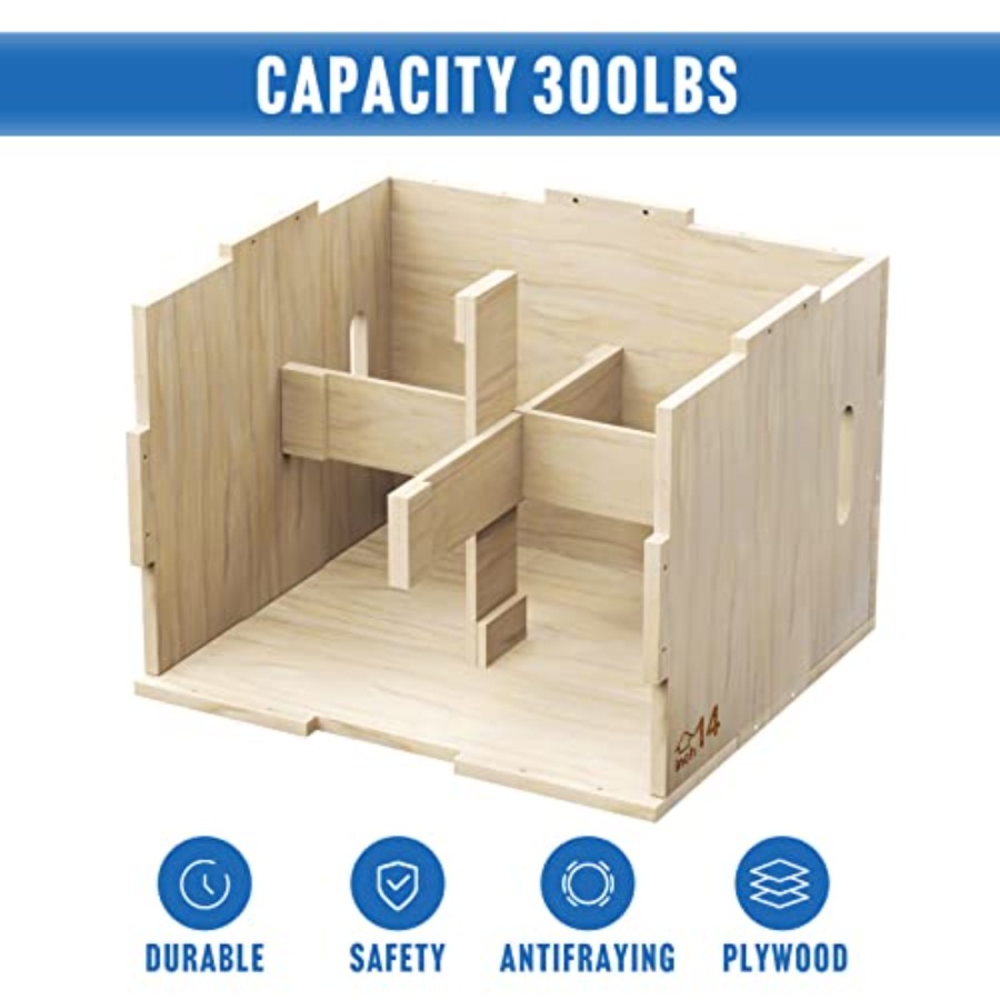 3 in 1 Wooden Plyo Box for Jum - Plyo Jump Box recension och pris