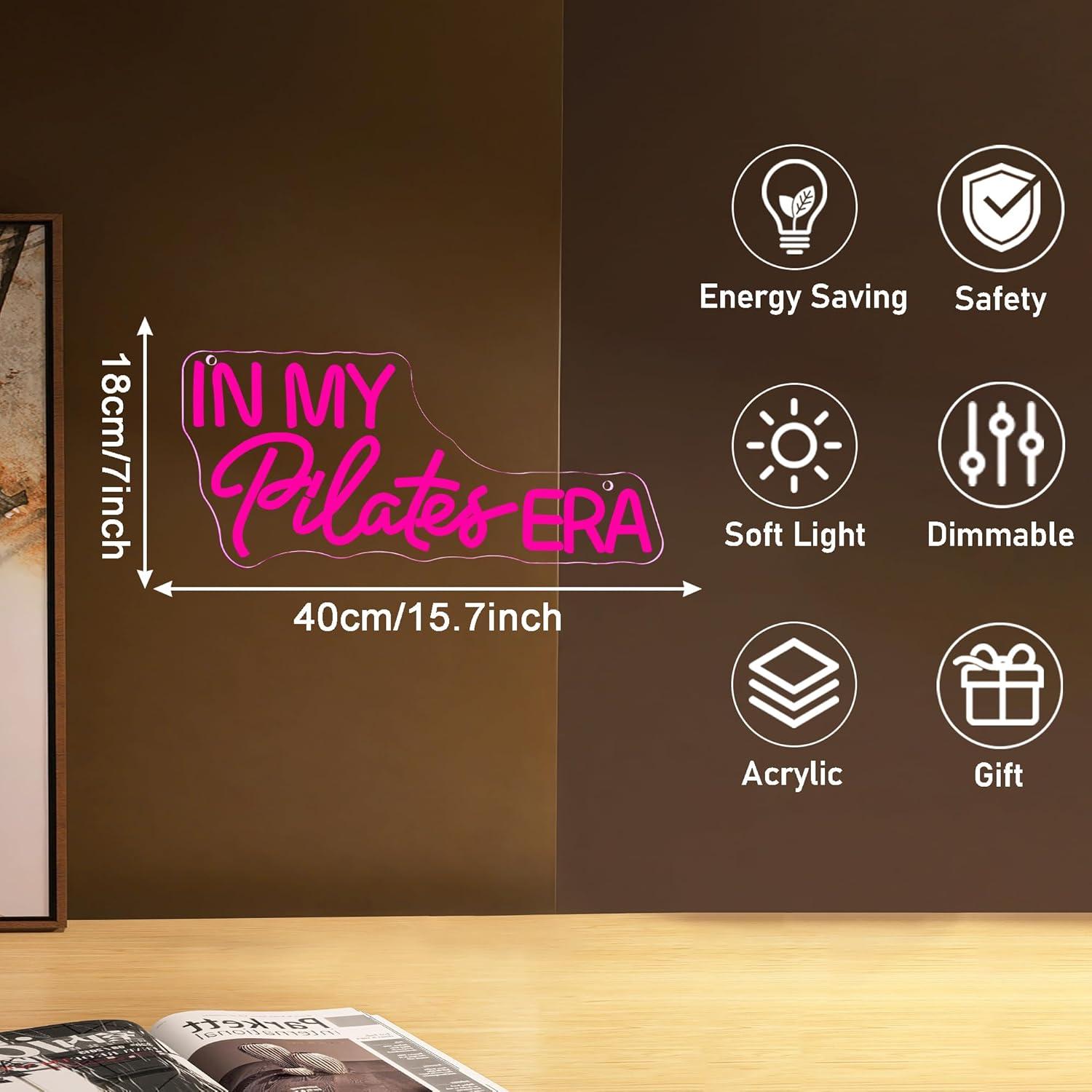 In My Pilates Era Neon Sign Di - Yoga Fitness Rooms recension och pris