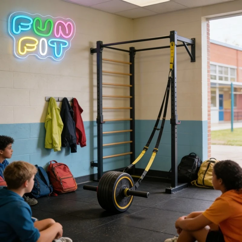 Fun Fit Neon Sign LED Cartoon  - Yoga Fitness Rooms recension och pris