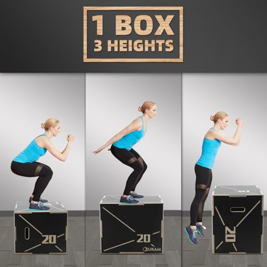Non-Slip Wood Plyometric Jump  - Plyo Jump Box recension och pris