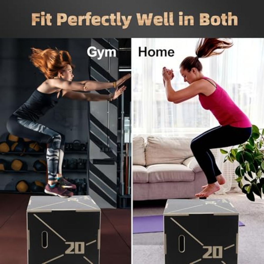 Non-Slip Wood Plyometric Jump  - Plyo Jump Box recension och pris