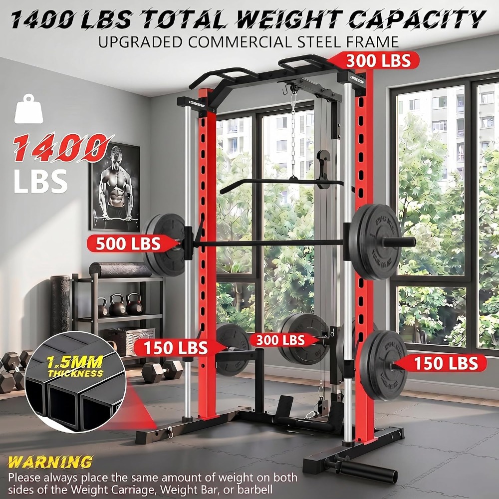 All-in-One Smith Machine Power - Lat Pulldown Bar recension och pris