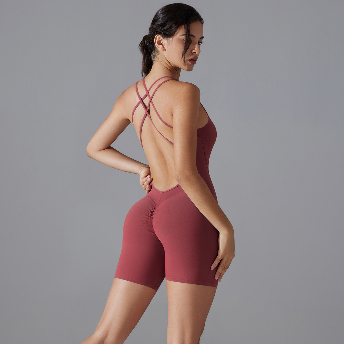 Yoga Set Sexy Backless Sporty  - Yoga Overall Fitness recension och pris