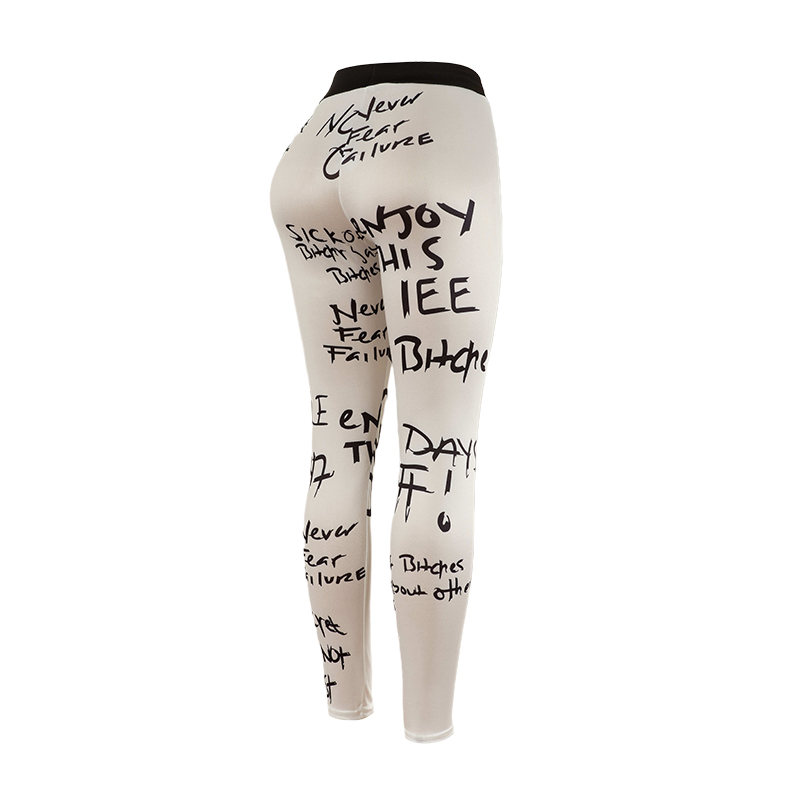 Popular Letter Printed Sexy Fi - Yoga Overall Fitness recension och pris
