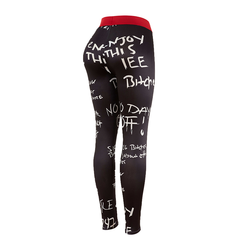 Popular Letter Printed Sexy Fi - Yoga Overall Fitness recension och pris