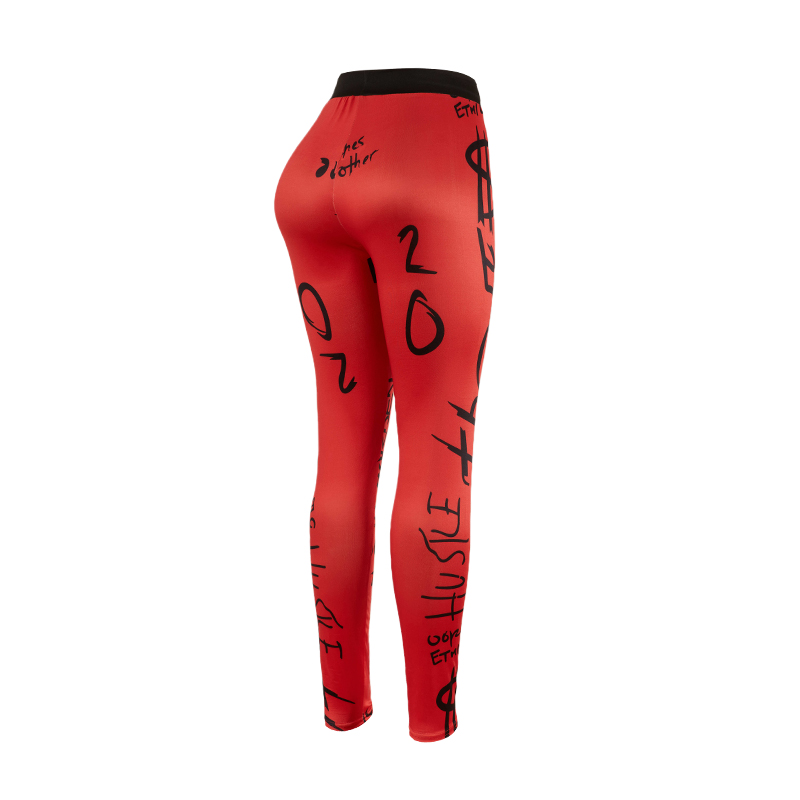 Popular Letter Printed Sexy Fi - Yoga Overall Fitness recension och pris