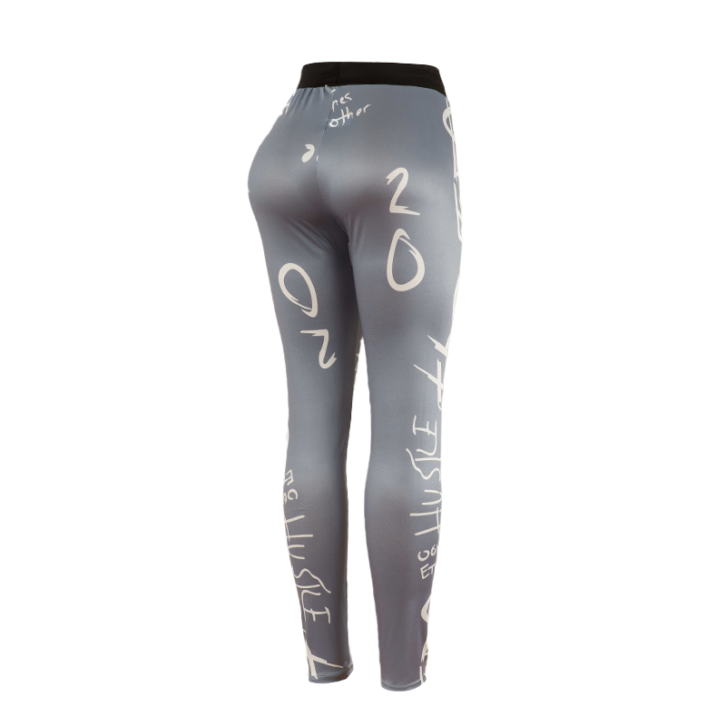 Popular Letter Printed Sexy Fi - Yoga Overall Fitness recension och pris