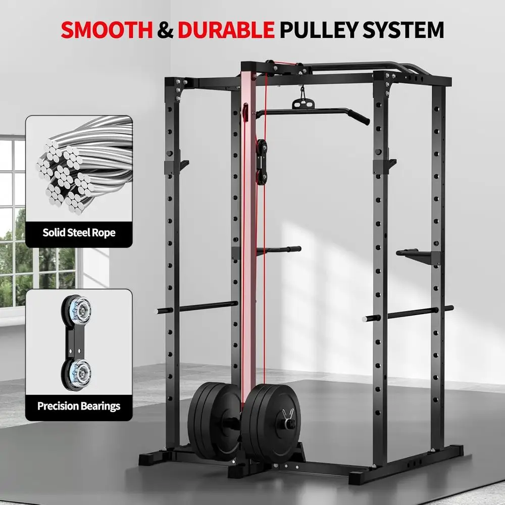 2000LBS Capacity Power Rack wi - Lat Pulldown Bar recension och pris