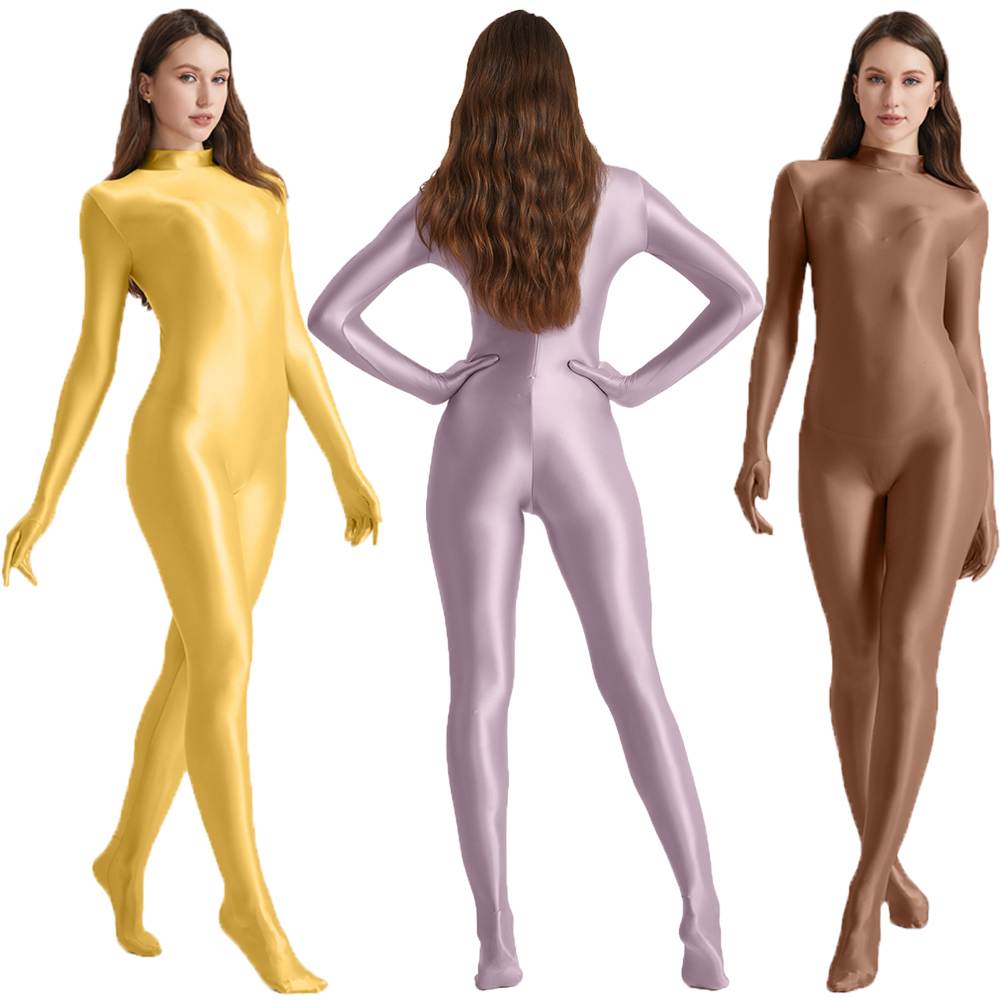 Women Oil Stretch High Neck Bo - Yoga Overall Fitness recension och pris