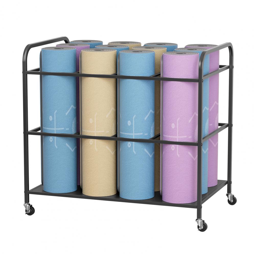 Yoga Mat Storage Rack with Whe - Yoga Fitness Rooms recension och pris