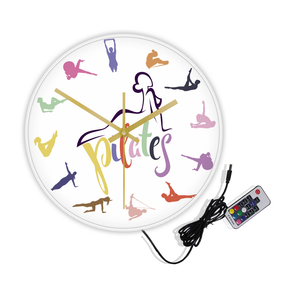 Pilates Pose Colorful Print Wa - Yoga Fitness Rooms recension och pris