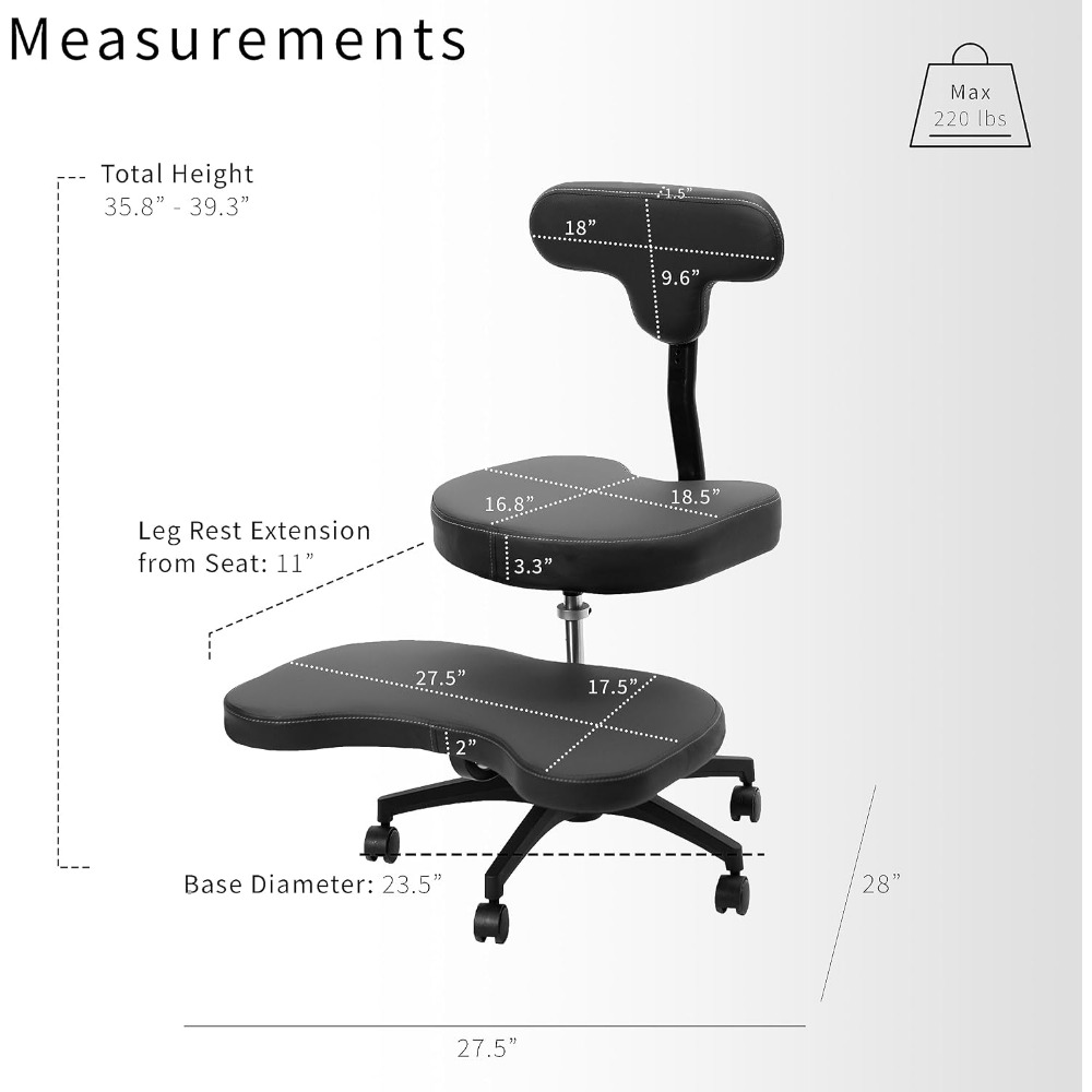 Cross Legged Office Chair with - Yoga & Fitness With Denise recension och pris