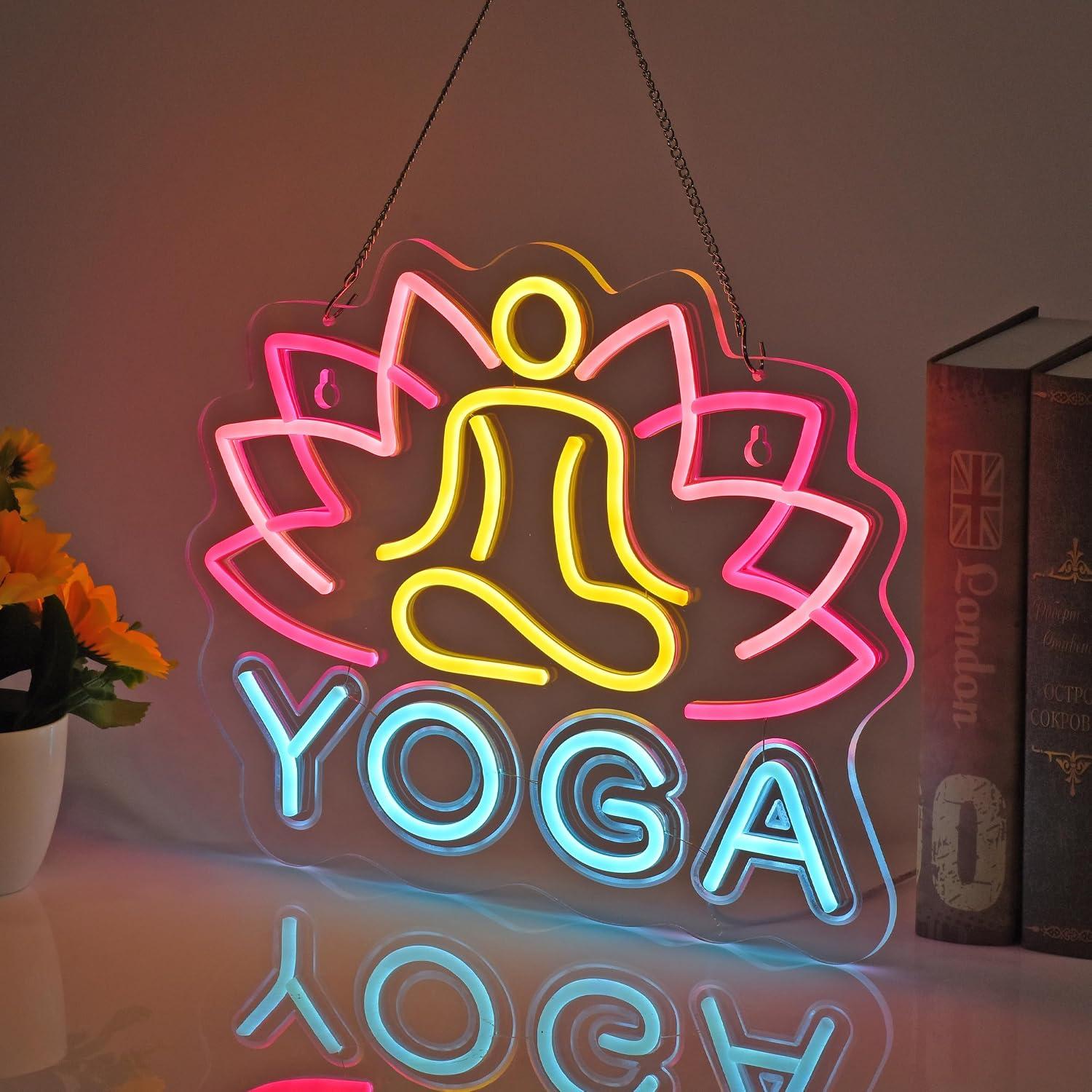 Yoga Neon Sign Dimmable LED Ne - Yoga Fitness Rooms recension och pris