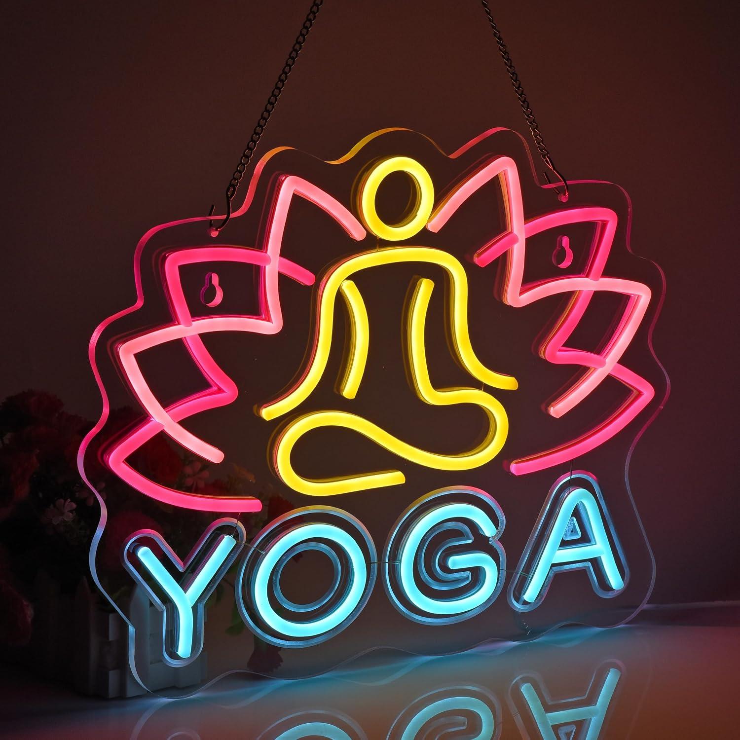 Yoga Neon Sign Dimmable LED Ne - Yoga Fitness Rooms recension och pris