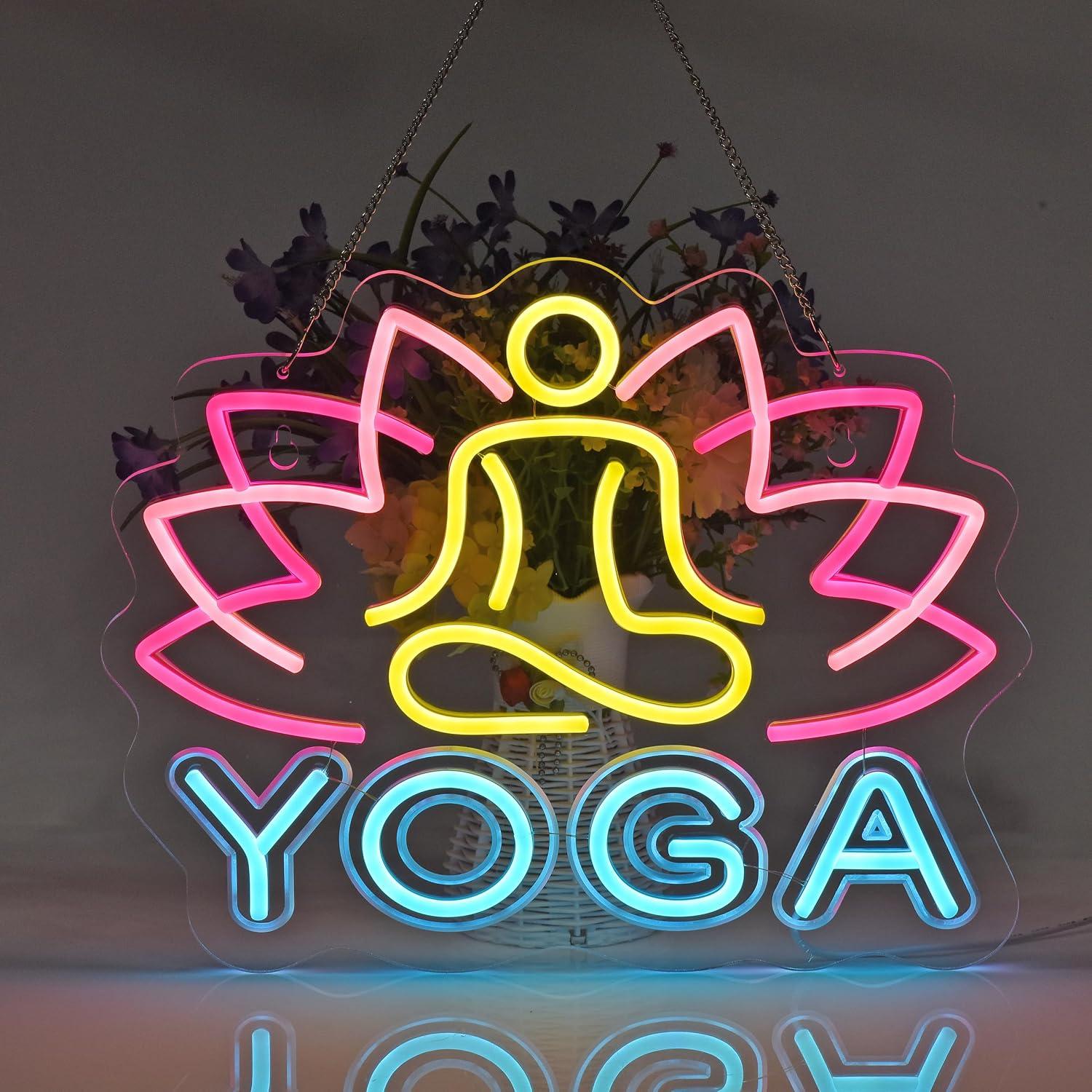 Yoga Neon Sign Dimmable LED Ne - Yoga Fitness Rooms recension och pris