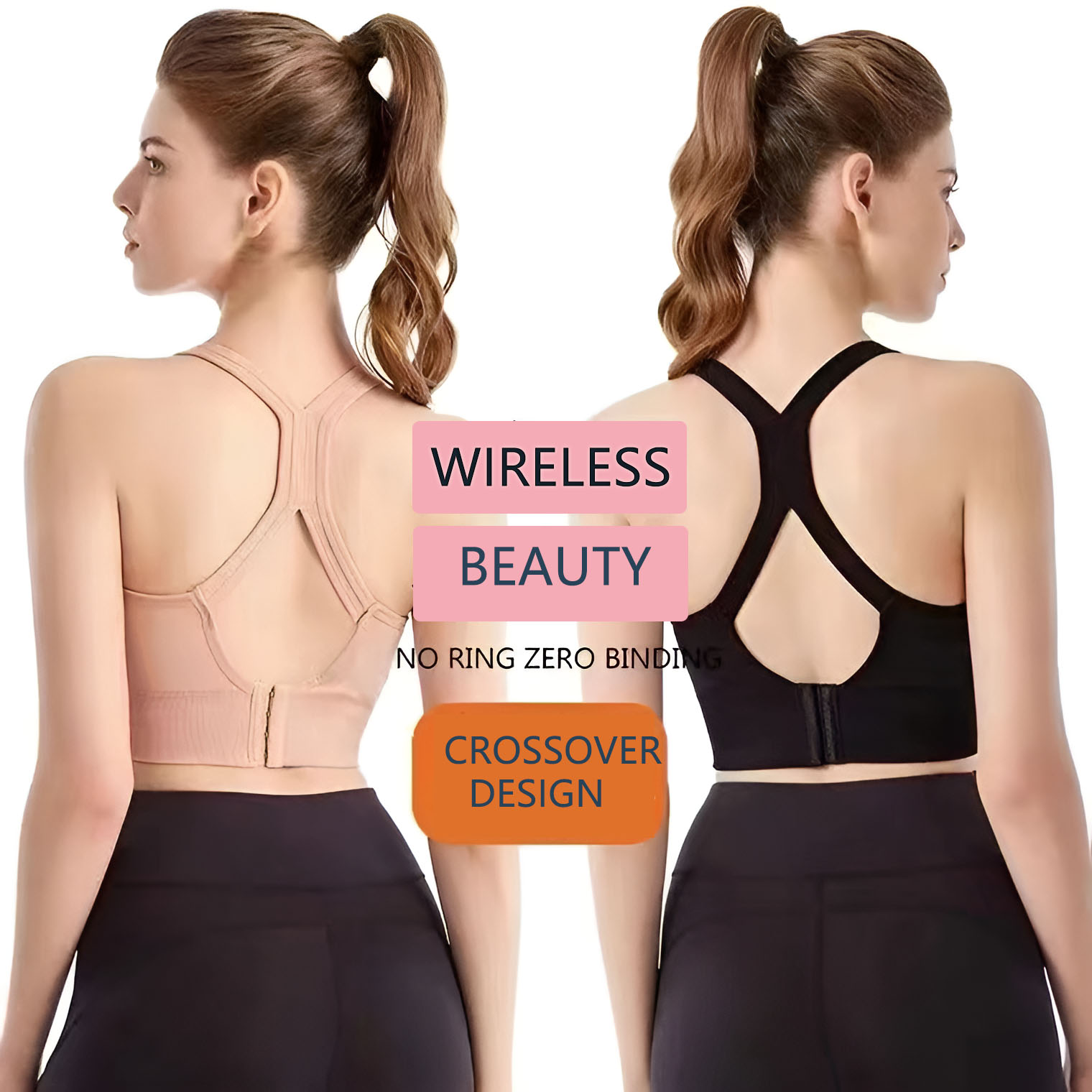 Women's Cross Back Sports Bra  - Yoga Fitness Ring recension och pris
