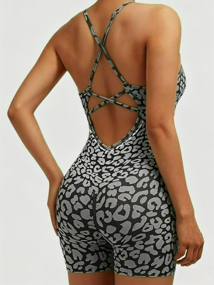 Fashion Casual Leopard Printed - Yoga Overall Fitness recension och pris