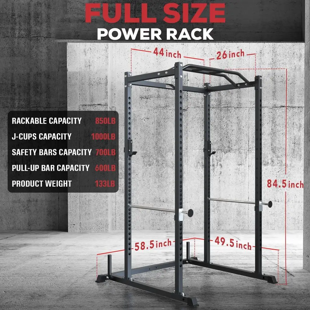 Multi-Function Squat Rack with - Lat Pulldown Bar recension och pris
